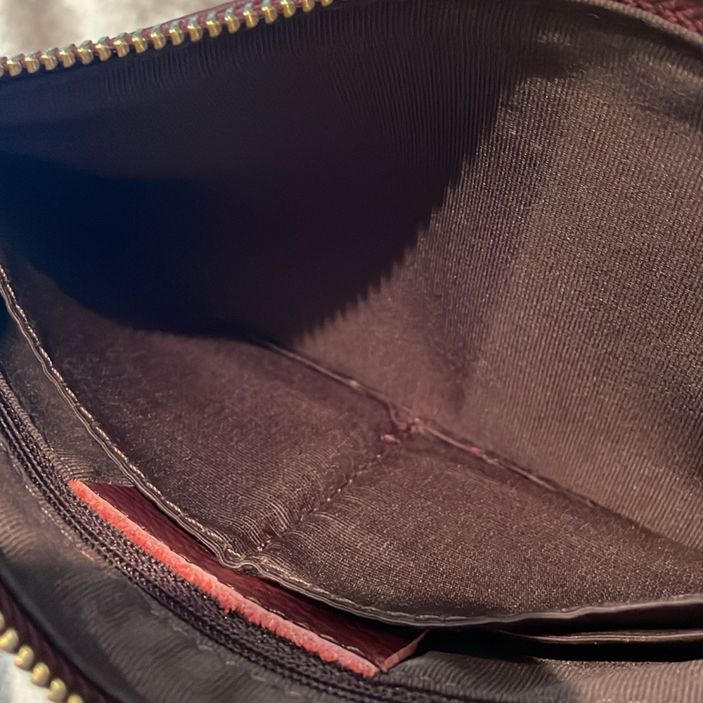 Befen Brown Italian Leather Wristlet Pouch - Picture 6 of 10